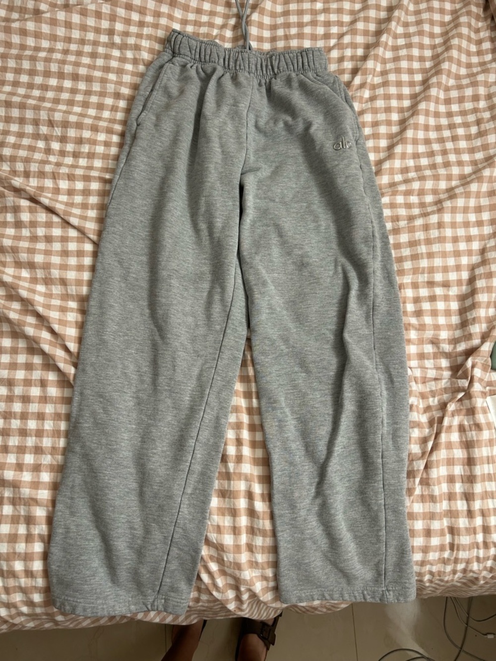 ALO Grey Wide Leg Sweatpants